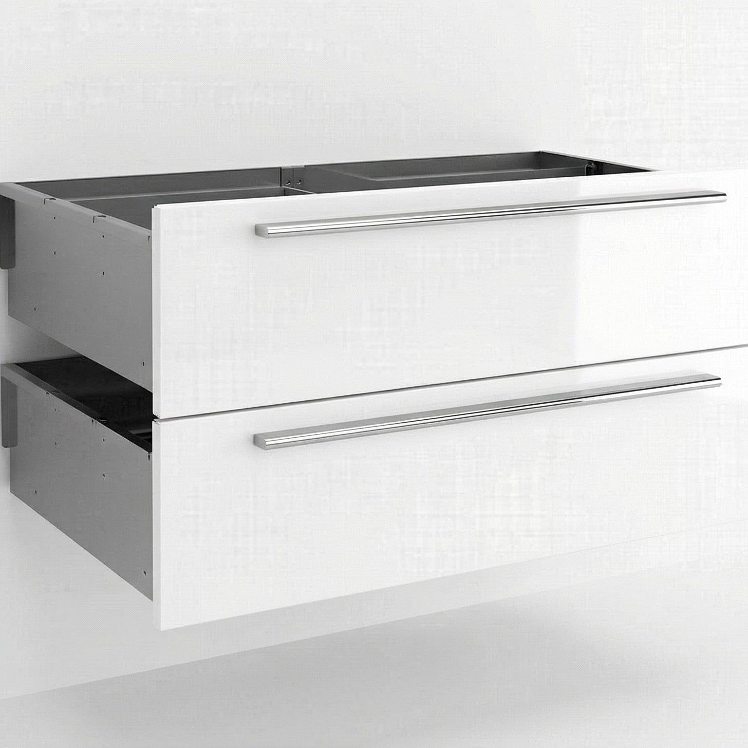 Doppelschublade Weiß